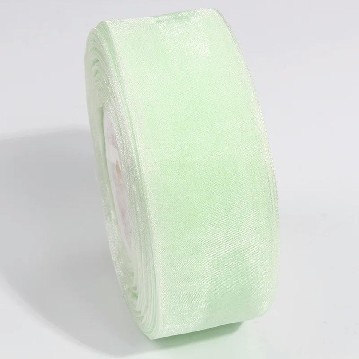 CIVIOOH 50 Yards Sheer Chiffon Ribbon Organza Satin Ribbons for Gift Wrapping Wedding Decoration Bouquets Party DIY Crafts