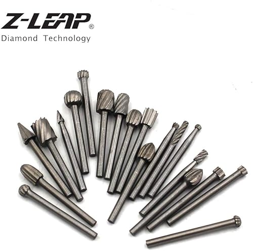 Miniatura 3 de Herramientas rotativas 18 ''(0.118 in) de vástago para carpintería Rotary File HSS Rasp Broca de 20 piezas de vástago para herramientas rotativas