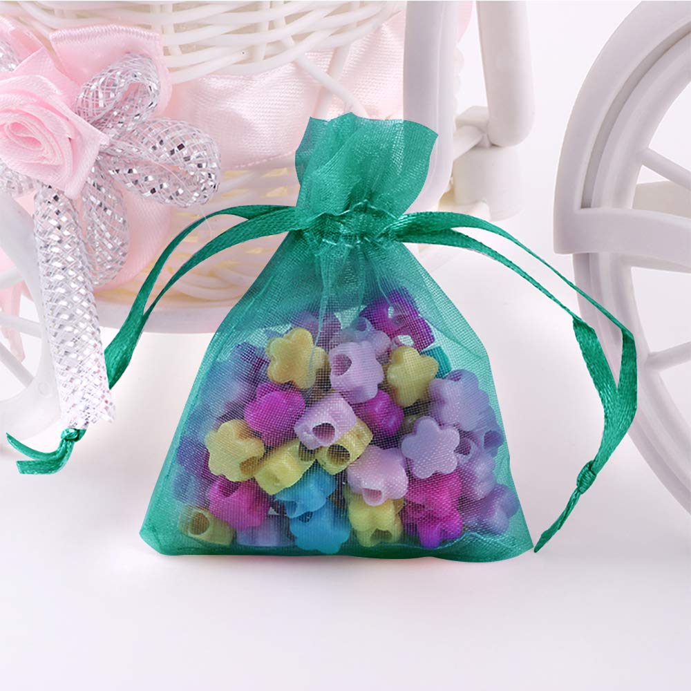 ATOZS Lot De 100 Sacs En Organza 20 X 30 Cm Avec Cordon