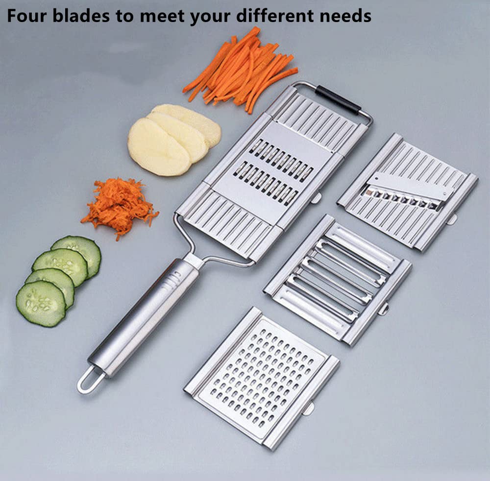 Amazon | 4 in 1 多目的野菜スライサーセット、ハンドヘルド