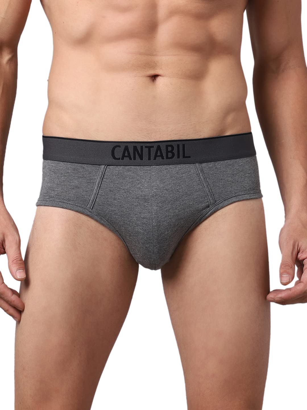 cantabil Men Solid Elastane Stretch Ultrasoft Fabric Pack of 2 Brief l Bried for Men (P_MBRF00016_Anthra)-picture-15