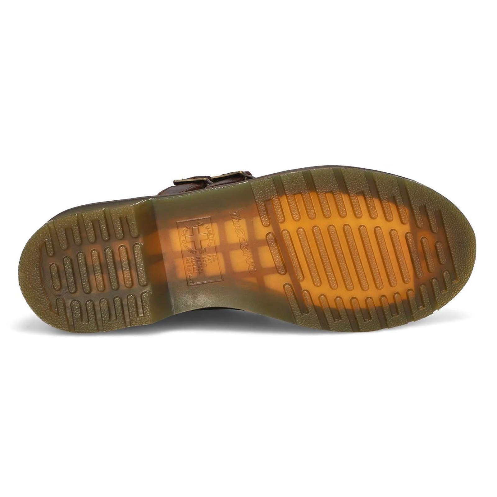 DR. MARTENS 8065 Mary Jane Shoe, Oxford Mujer, Dark Brown Crazy Horse, 40 EU