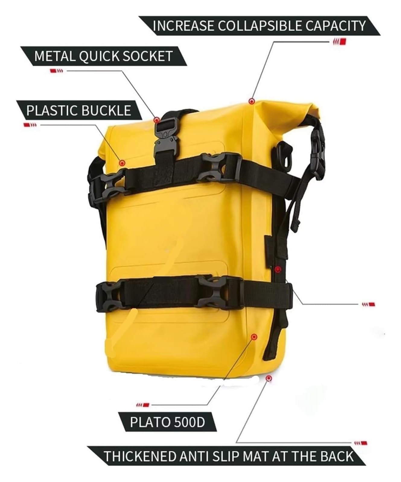 Moto Paraurti Borsa per R1200GS per R1250GS per ADV per NC750X per CB500X Barre di Protezione per Telaio Moto Borsa da Sella Impermeabile per Bagagli(2PC Army Green)