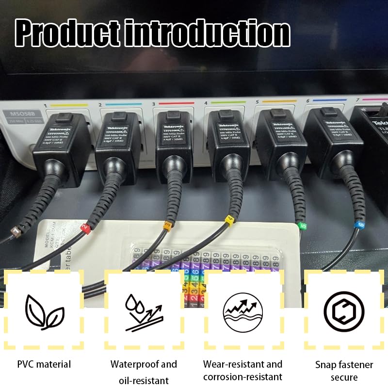 Numero Di Filo 1.5mm² 150pcs Tubi Numerati Colorati Numero Per Filo Elettrico Per Cavi Etichette Cavo Elettrico Autoadesive Cinghie Per Cavi Elettrici Per Cavi Elettrici