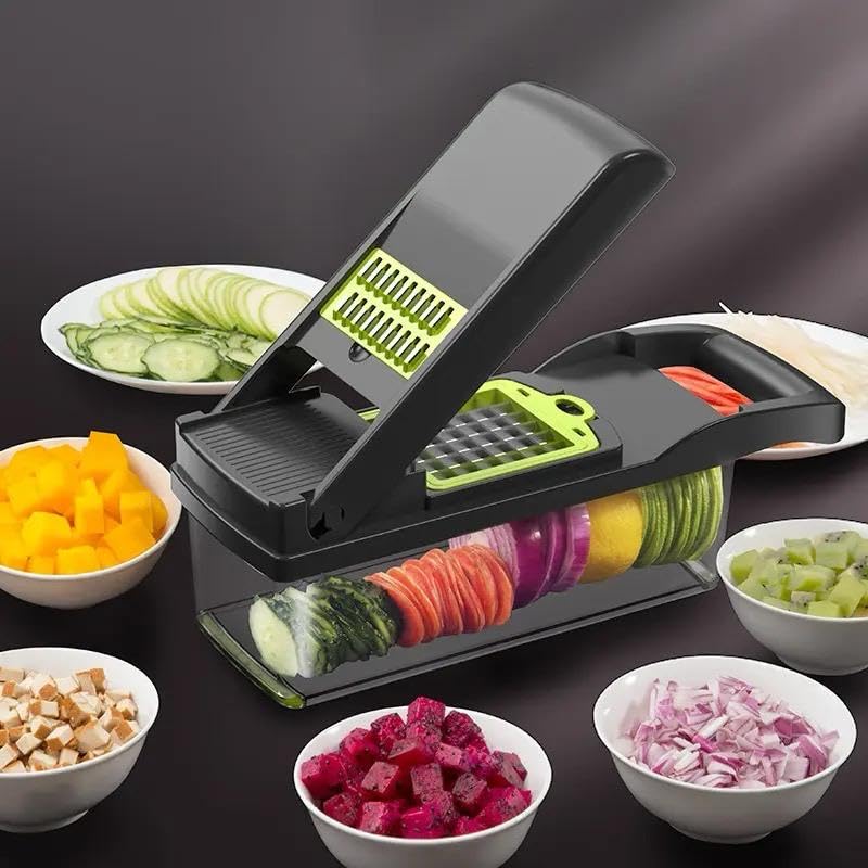 Vegetable Chopper 16 In 1 Handheld Manual Kitchen Multifunctional Potato Veggie Grater Mandoline Slicer Machine Onion Cutter And Vegetable Chopper
