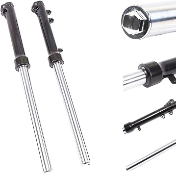 Front Fork Suspension Shock Absorber & Triple Tree Mount Clamps Thumpster Handlebar Dirt Bike