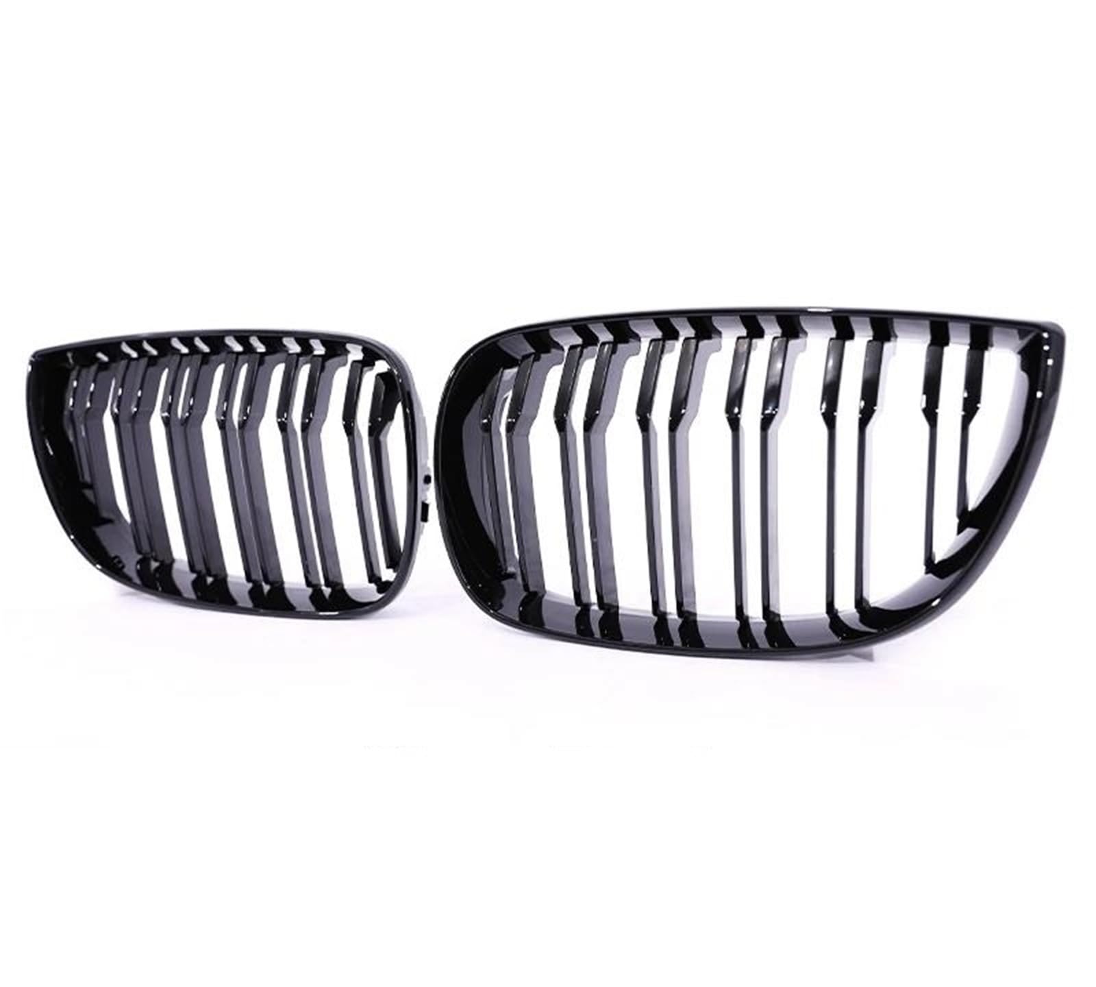 Calandre double ligne de rein noir brillant pour BMW E81 E87 E82 E88