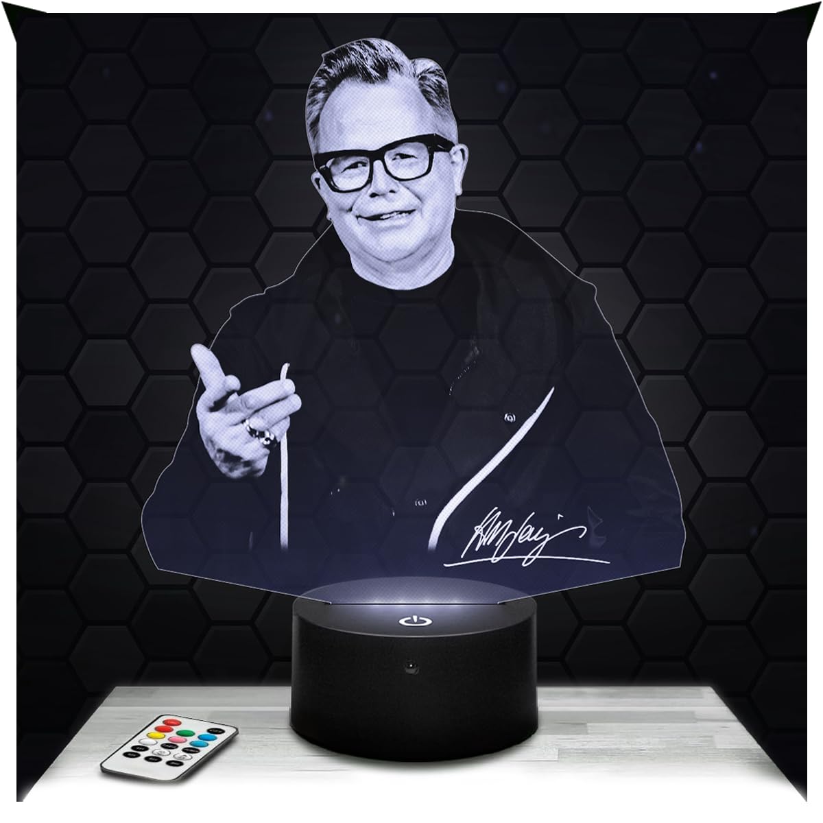 Lampephoto.fr - Herbert Grönemeyer 3D Lamp, Night Light 3D LED Illusion Lamp, German Singer, Herbert Gronemeyer, Night Light for Children's or Adult's Bedroom, Original Christmas, Gift