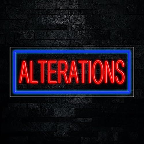 Alterations - Letrero de neón LED 30 pulgadas de largo x 12 pulgadas de alto #30506