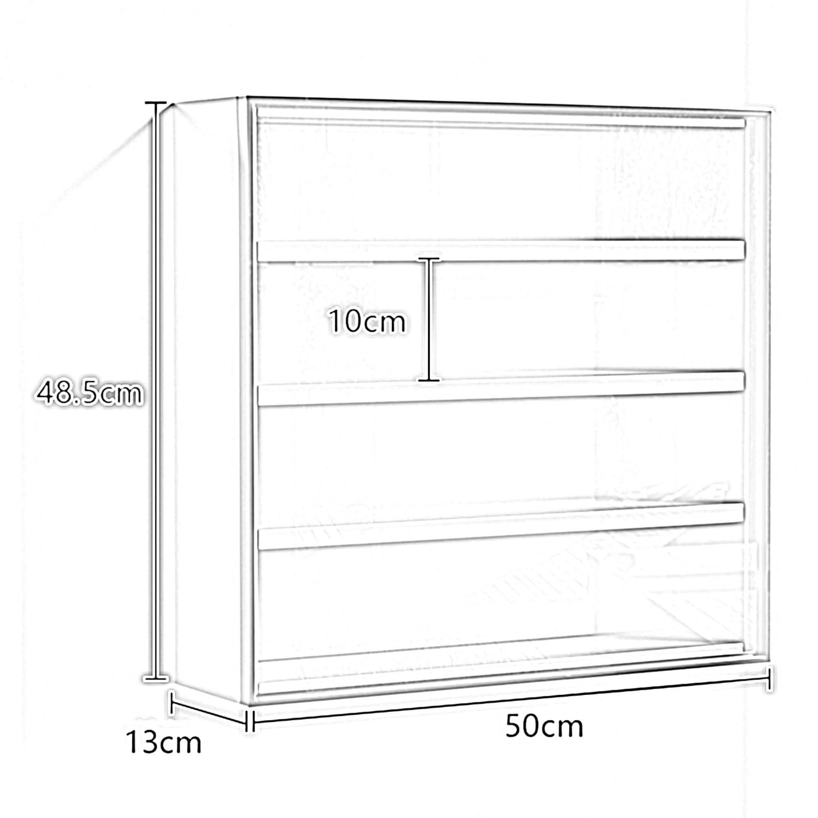 Vetrina multilivello a 37 ripiani per oggetti da collezione e giocattoli da parete, mensola per casa, ufficio, sala giochi e camera da letto, elegante design nero