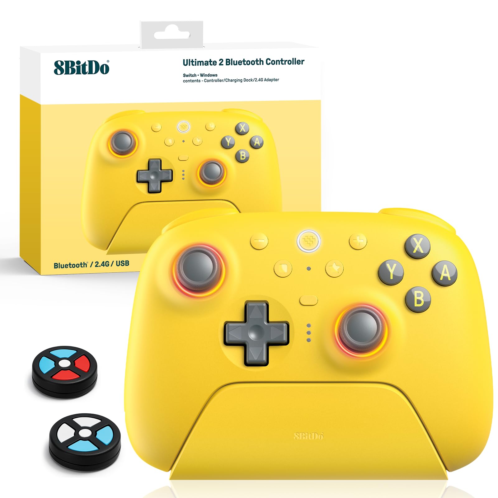 Amazon.com: 8Bitdo Ultimate 2 Bluetooth Controller (TMR Joystick