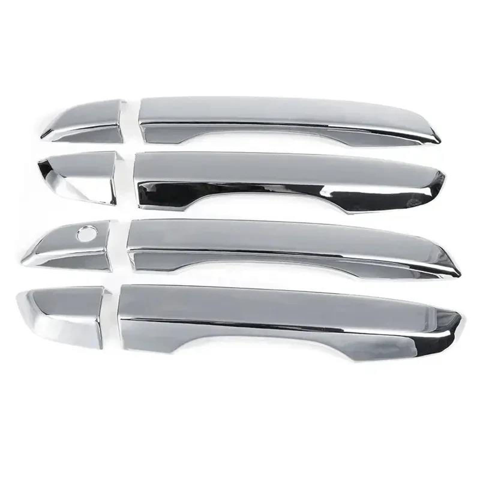 Yytemd Onecolor Lhd Car Smart Door Handle Cover Moulding Trim Protective Accessories For Civic 10Th Gen 2016-2021 Chrome(Onecolor)