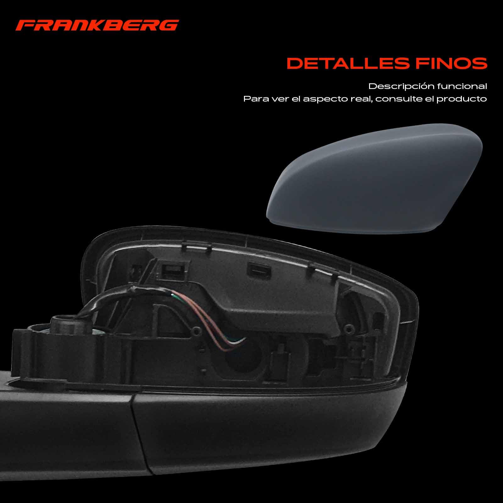 Frankberg Espejo exterior eléctrico izquierdo de 5 Polos 5JB857507A9B9