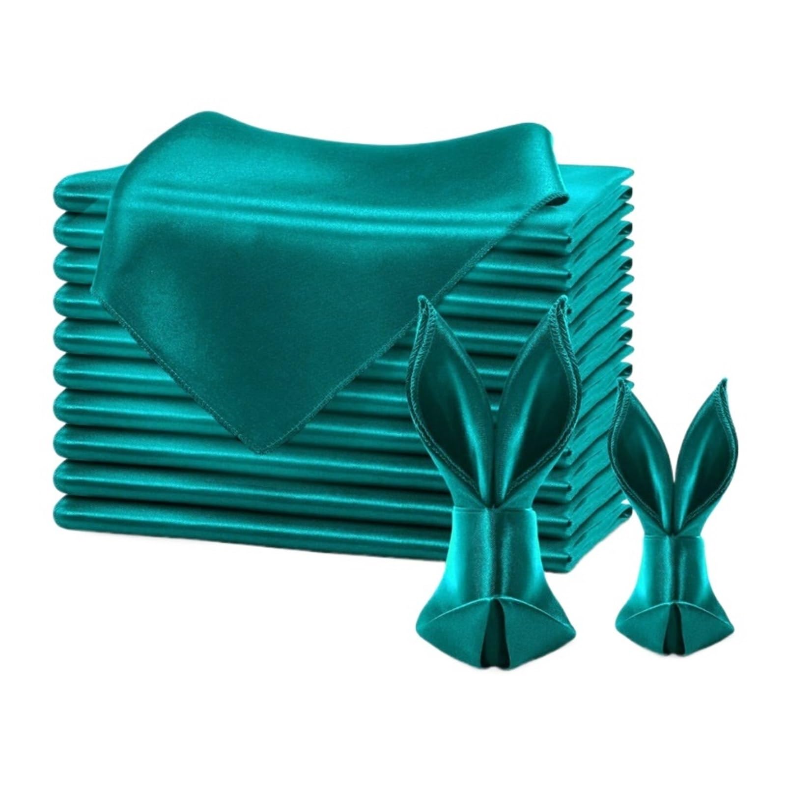 Silky Satin Cloth Napkins, Satin Dinner Napkins 36PC Square 30x30cm(Color 7)