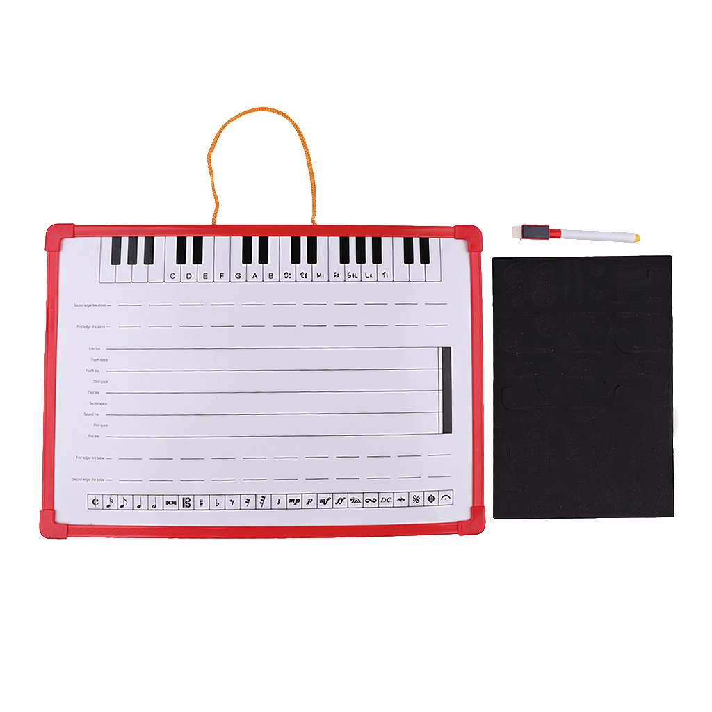 Tableau de Notation Musicale Effaçable à Sec avec Des Aimants Musicaux