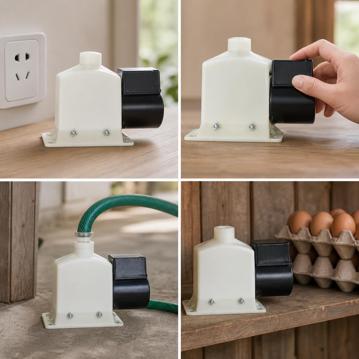 Mangeoire Automatique pour Poules et Volailles – Distributeur Graines Connecté WiFi, Agrainoir Intelligent Programmé