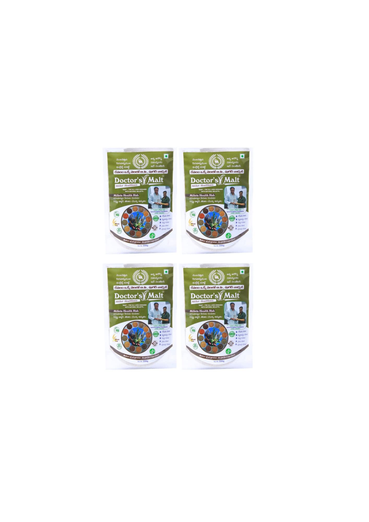 DOCTOR RICE - DIABETIC RICE DOCTORS MALT MILLETS HEALTH MIX POWDER - 250grms (PACK OF 4) (B0B1HWHLZQ) Amazon Price History, Amazon Price Tracker