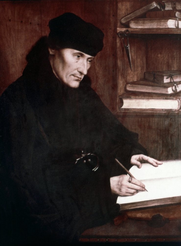 Desiderius Erasmus N(1466-1536) Known As Erasmus Of Rotterdam Dutch Humanist And Scholar Oil On Panel 1517 By Quentin Massys Poster Print by (18 x 24)