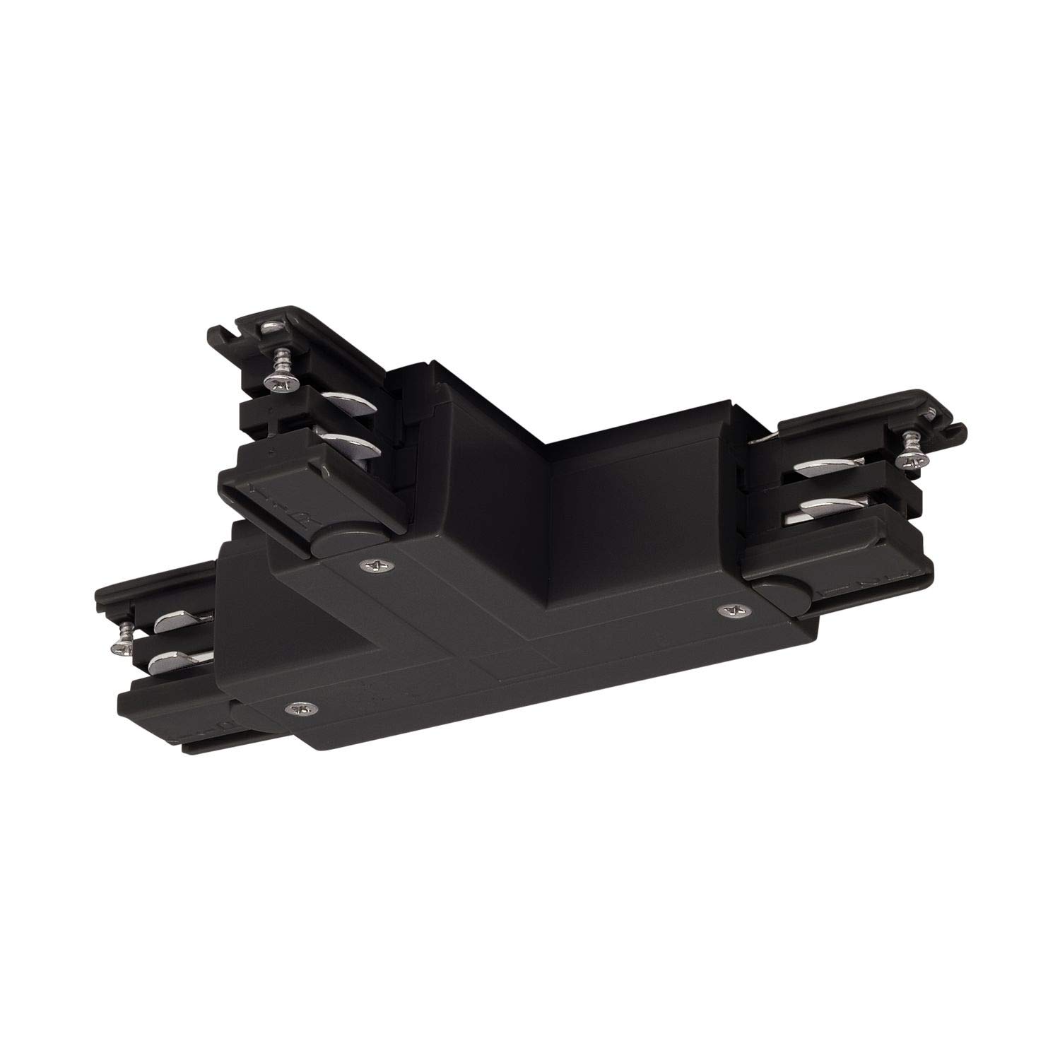 T-Verbinder für S-TRACK 3P.- Schiene, Erde, L-Version, schwarz