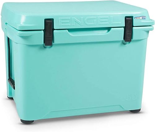Miniatura 5 de Engel Coolers ENG50 - Enfriador de hielo de plástico moldeado giratorio de 60 latas de alto rendimiento duradero sin costuras para campamento, caza