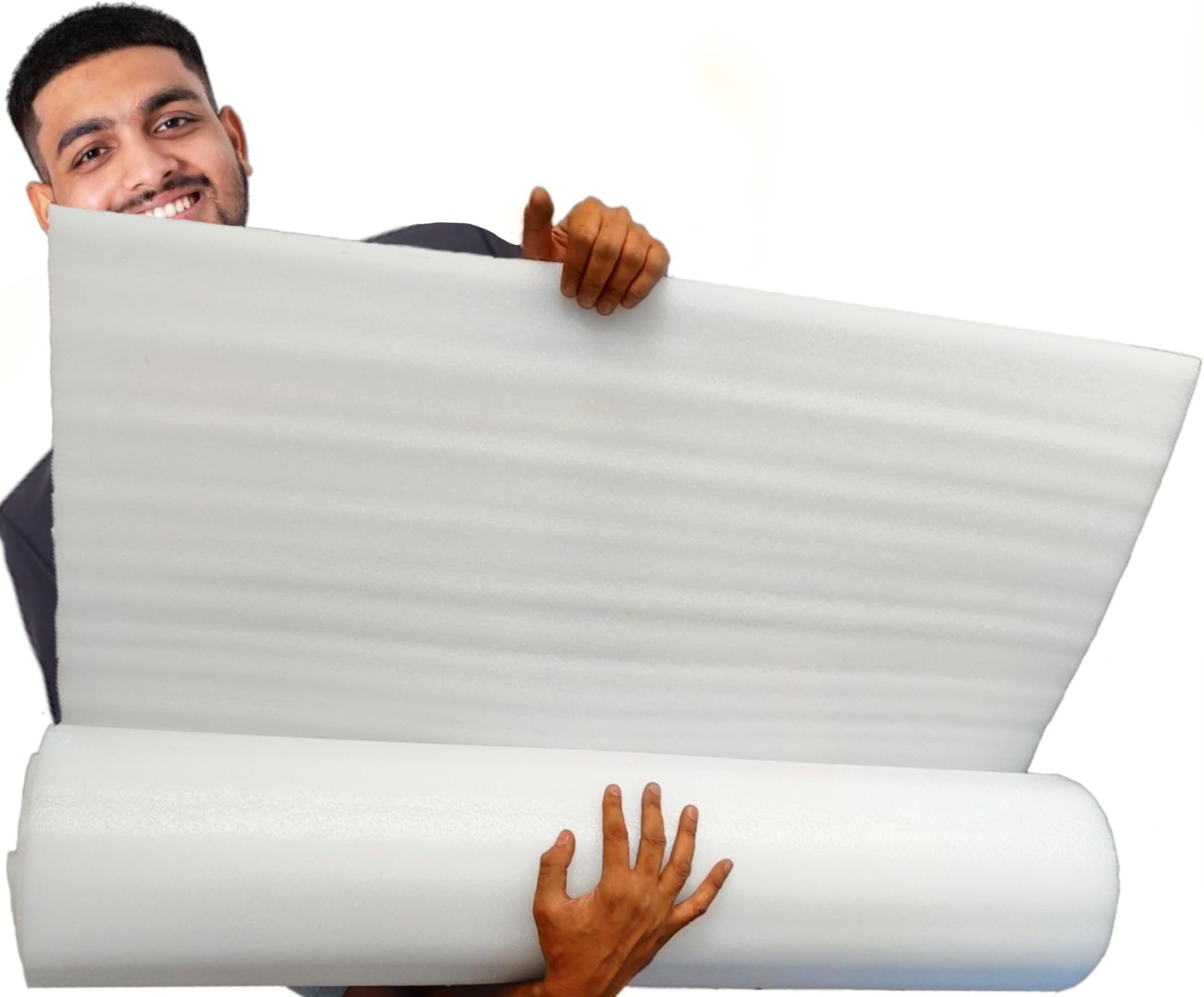 STYLELAB Multipurpose Packaging Foam Sheet 6x3 Feet 10MM Thickness White Color (Set of 1 Sheet)