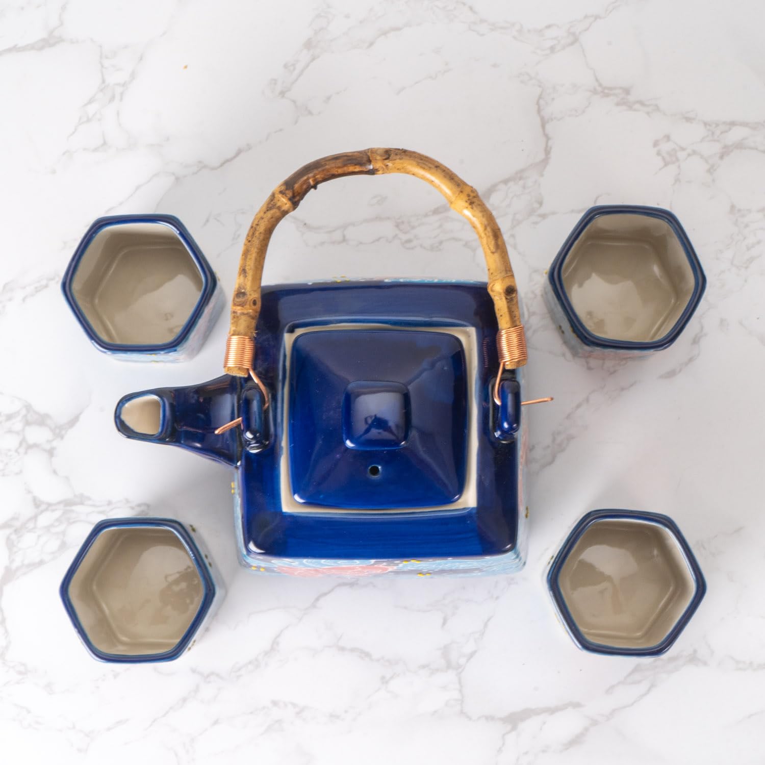 Amazon.com | Japanese Style Perfect Square Shape Porcelain Tea Set