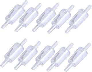 10 Pcs Válvula de Retenção 4mm PP Válvula de Retenção de Aquário Válvula de Retenção de Água Válvula de Bomba de Ar de Aquário 1 Via Válvula de Retenção de Retenção de Água para Peixes (4mm branco)