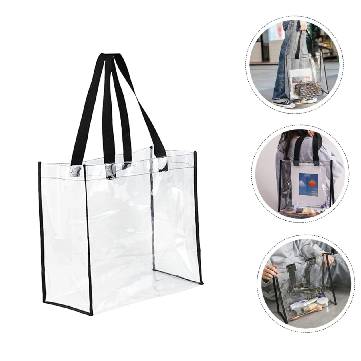 SHERCHPRY Borsa Da Piscina Trasparente Borsa Da Campeggio Esterna Da Viaggio Per Il Trucco Per Cosmetici Riutilizzabile Da Viaggio Per Il Trucco Make Up Da Viaggio