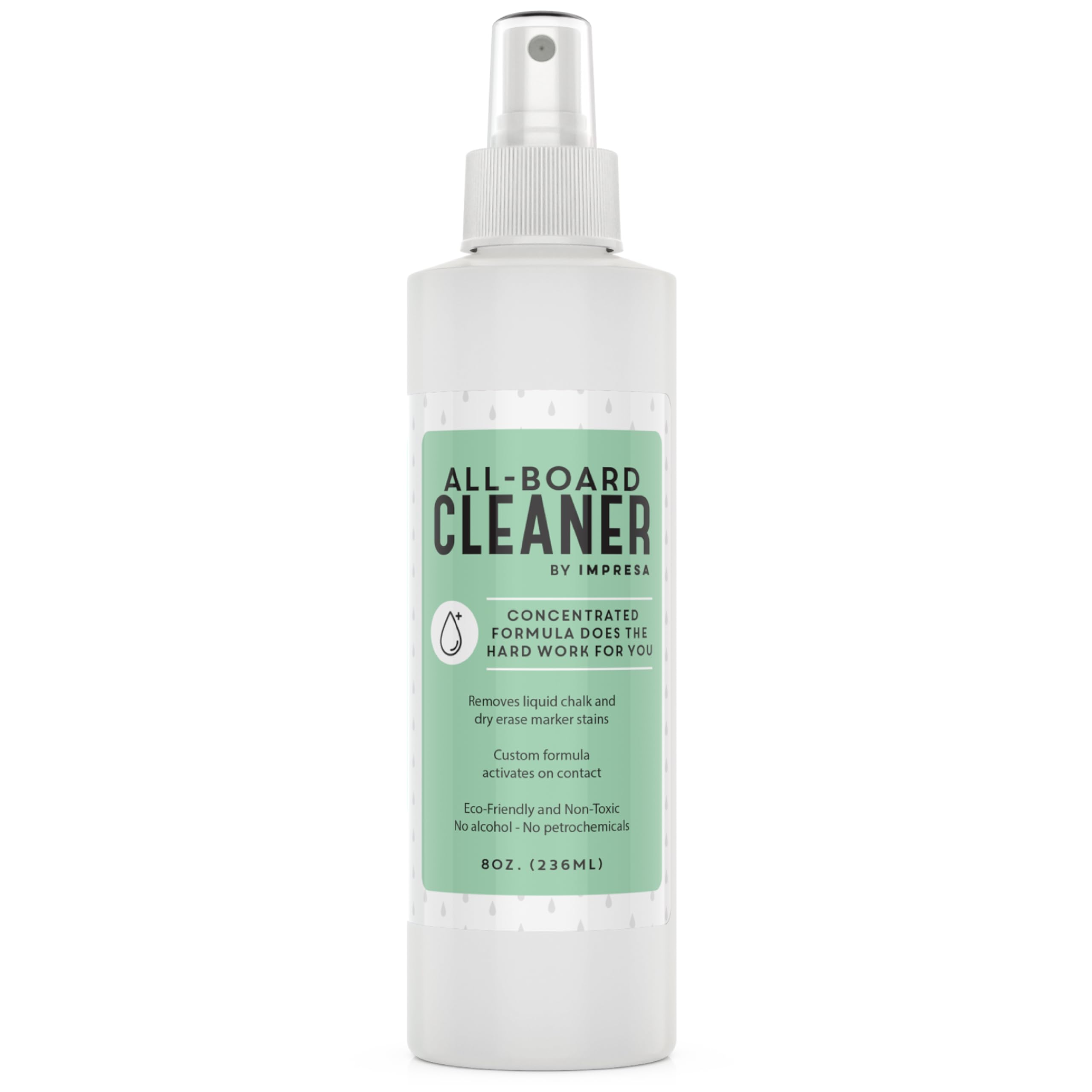 IMPRESA Chalkboard Cleaner Spray - 8 oz White Dry Erase - Non-Toxic Dry Erase Spray Cleaner for Chalk — view 8