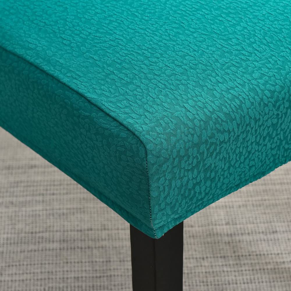 Housse De Chaise Avec Dossier 6 Pièces Élastique - Blanche, Moderne, Anti-Taches Pour Salle à Manger Protection Chaise Salon