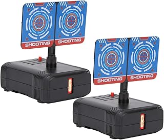 2Pcs Electric Scoring Target Shooting Soft Air Shooting Toy Marker Acousto?Optic Accessory for Children Shooting Game Shooting Training Children Outdoor Entertainment