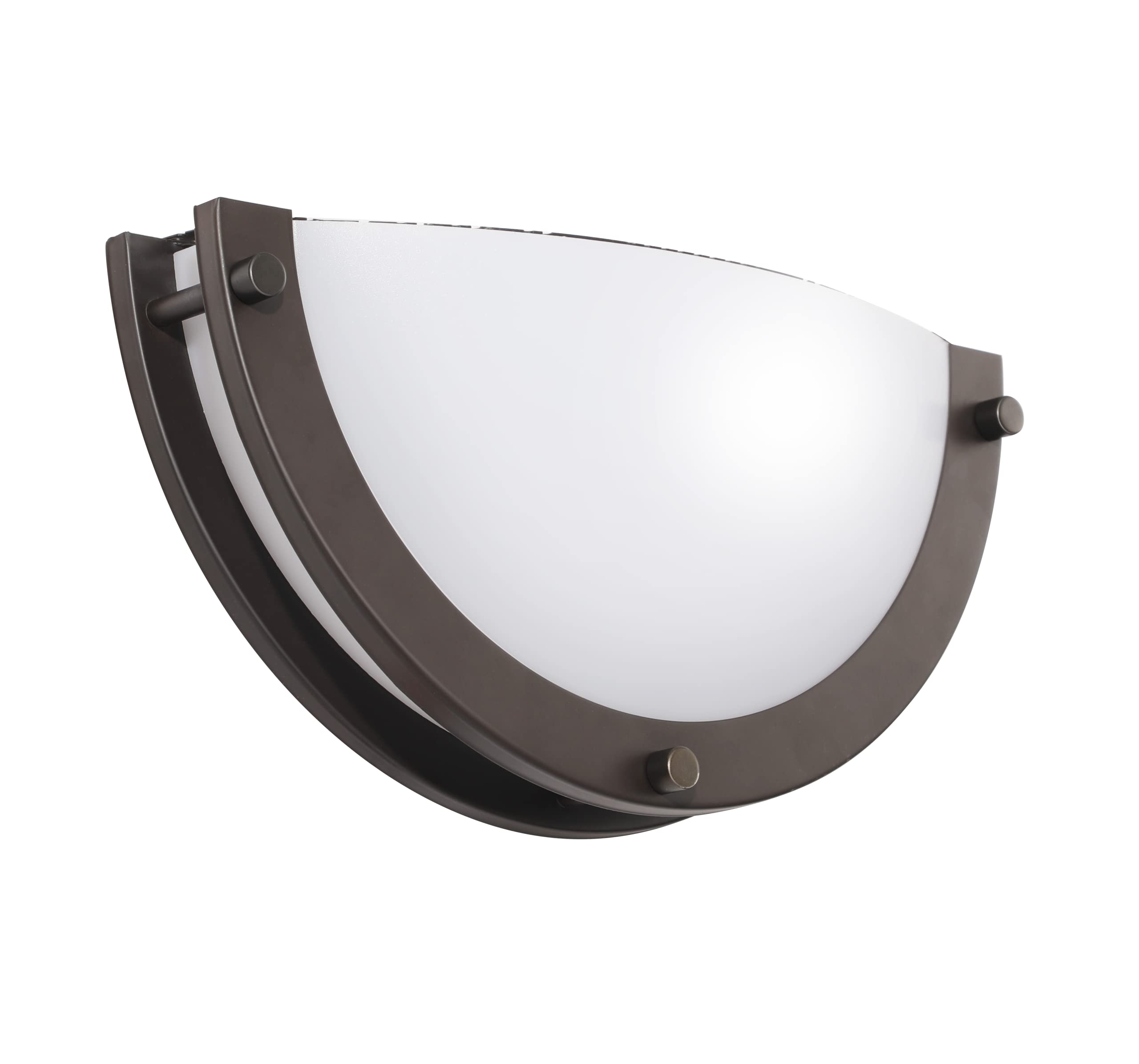 CLOUDY BAY 12 inch Wall Lamp,CRI90+15W 3000K/4000K/5000K Color Temperature Adjustable Dimmable Wall Sconce,LED Half Moon Wall Fixture, Oil Rubbed Bronze