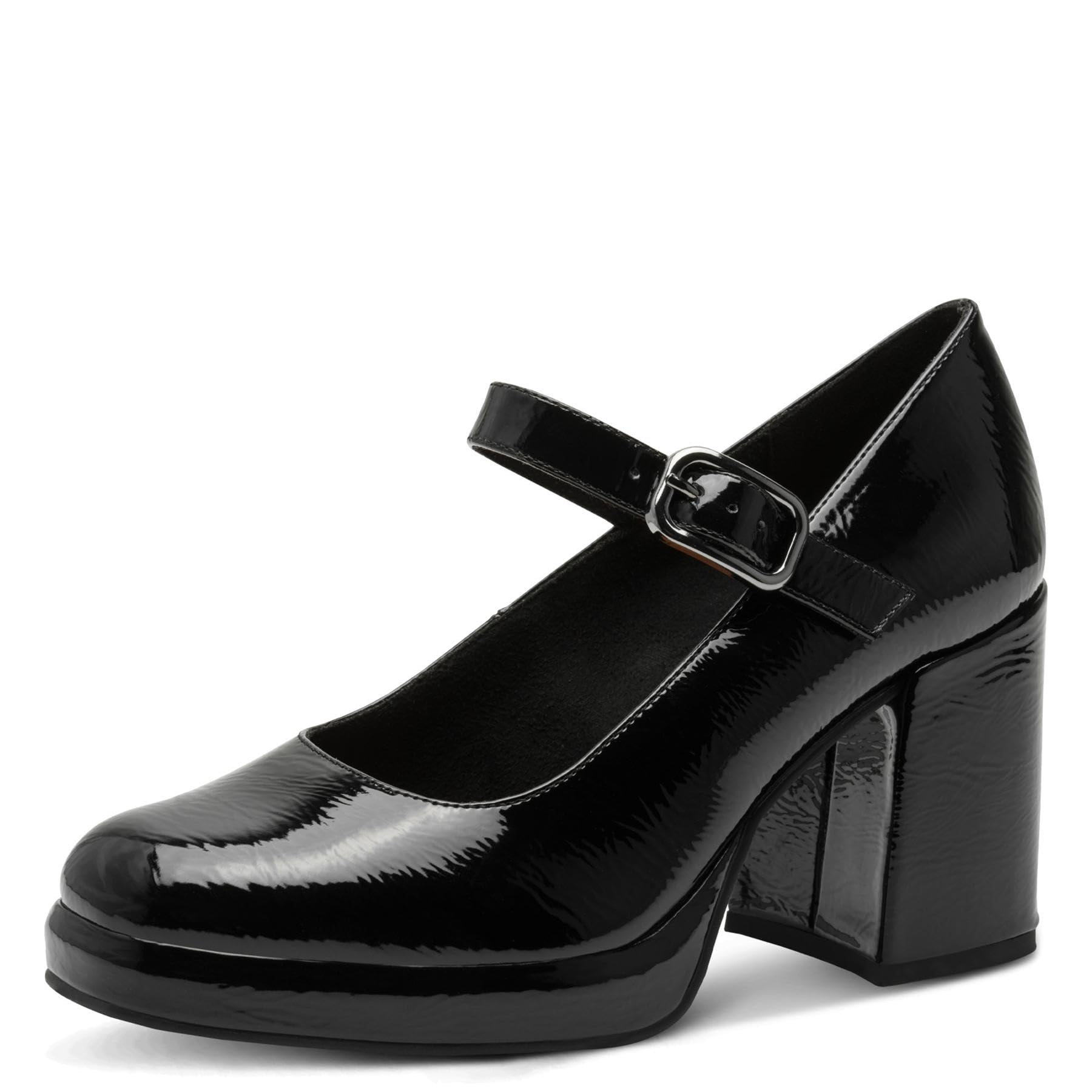 MARCO TOZZI Women's 2-24405-43 Pumps, Black Patent, 37 EU, Black (Black Patent), 5 UK