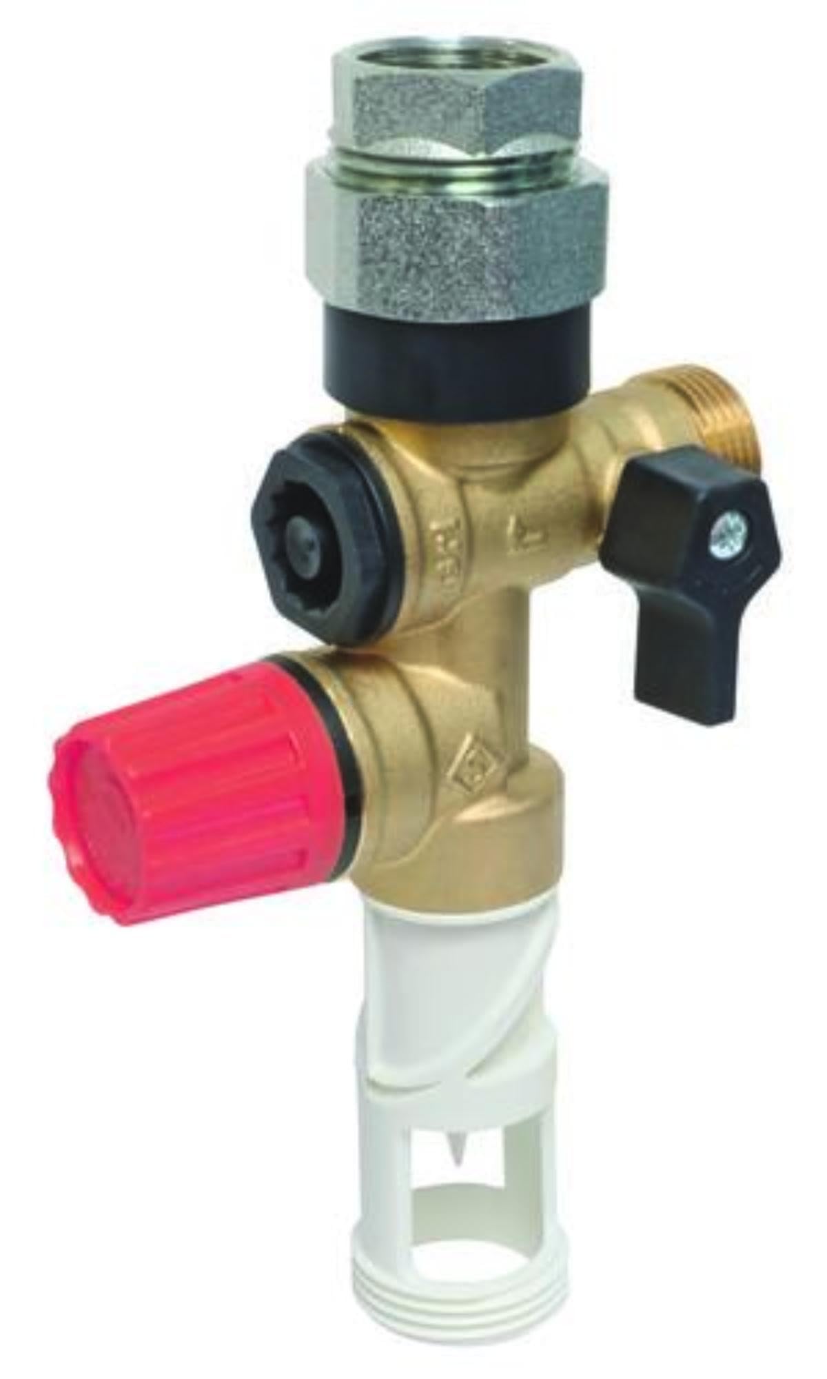 SOMATHERM FOR YOU - Gruppo di Doppia Sicurezza in Acciaio Inox Orientabile con Raccordo Dielettrico - Ideale per la Protezione contro l'Acqua Aggressiva - Garantendo Durata e Prestazioni