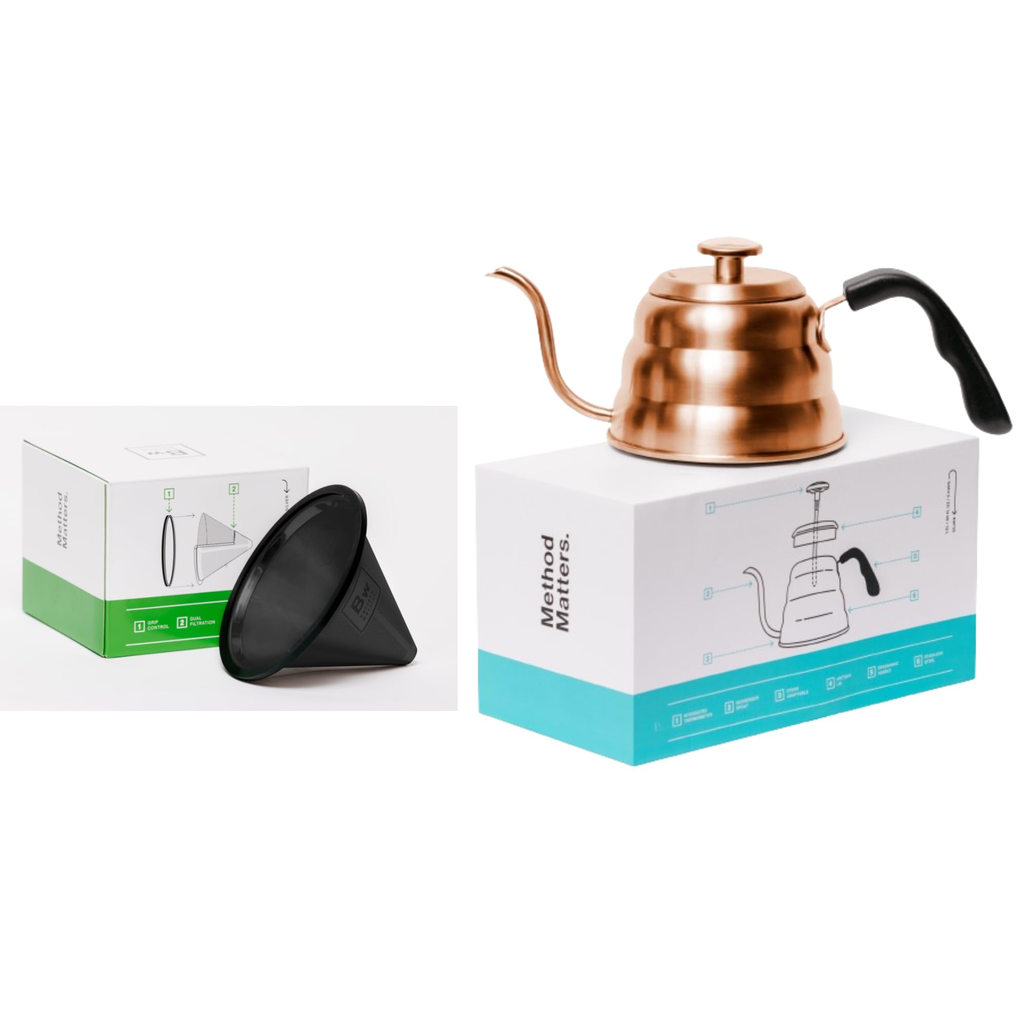 Barista Warrior Pour Over Filter & Pour Over Kettle