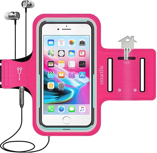 Miniatura 10 de Smartlle Brazalete de teléfono celular para iPhone 13 12 11 Pro Max Xs Max XR 8 7 6s Plus Samsung Galaxy S21 Ultra S20 FE  S10 Note 9 Pixel Fitness