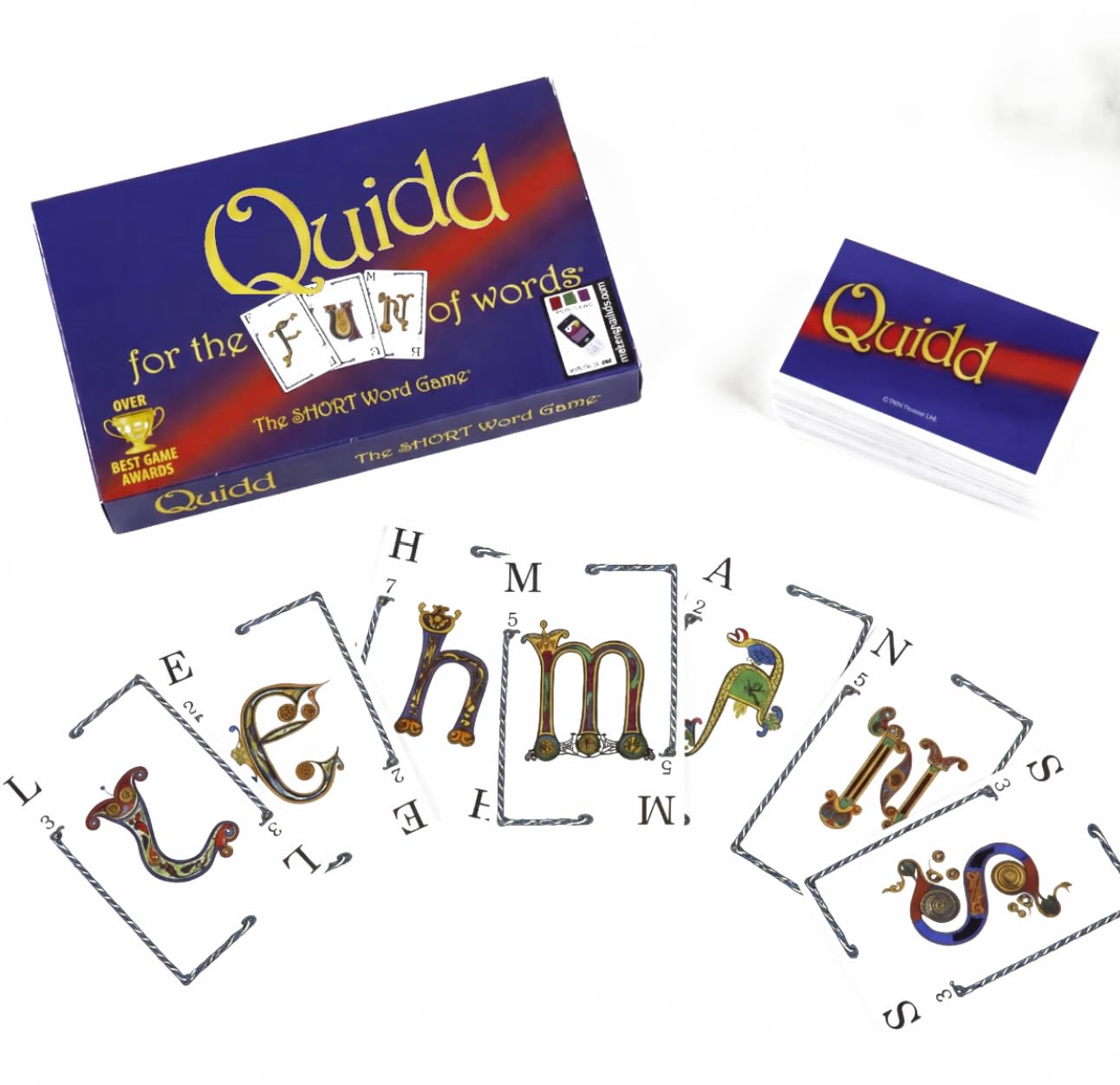 UK BEST SELLERS Word Card Quidd Game for Kids & Adults | Fun Family Game Night & Travel Game | Educational Spelling & Vocabulary Game | Ages 8+ | Multiplayer Letter Card Game