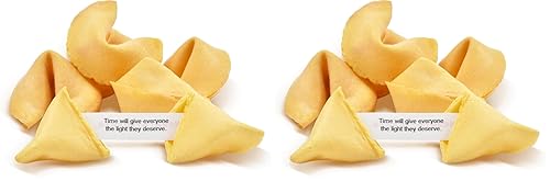 Miniatura 10 de Soeos Fortune Cookies, galletas Fortune envueltas individualmente a granel, aproximadamente 50 galletas, galletas crujientes empaquetadas