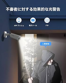 Amazon.co.jp: 【4K画質・発光威嚇・双方向音声】H.View 800万画素
