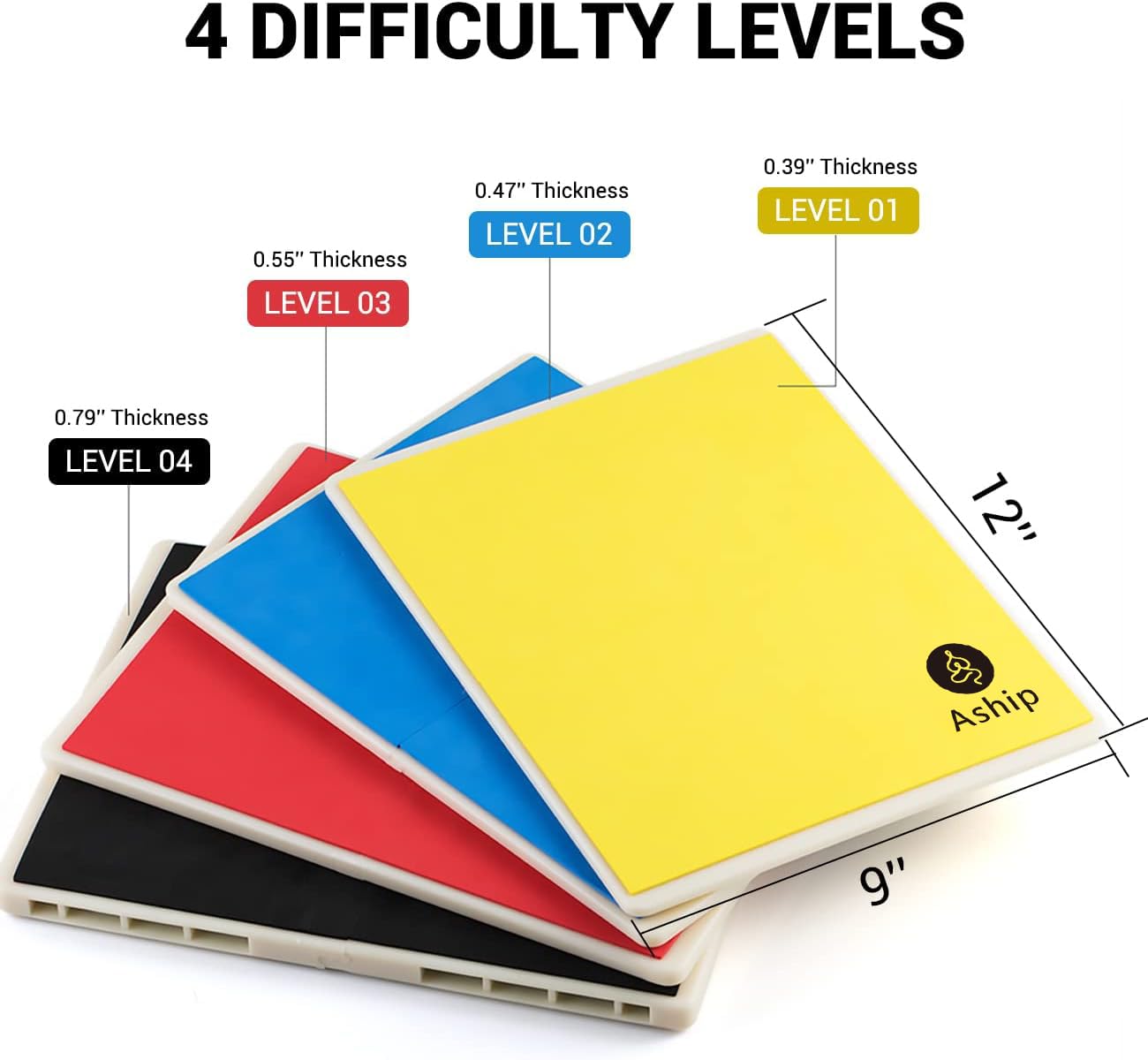 Tableros Rompibles Artes Marciales Taekwondo Karate MMA Training Abs Eva Foam Breaking Board, Negro