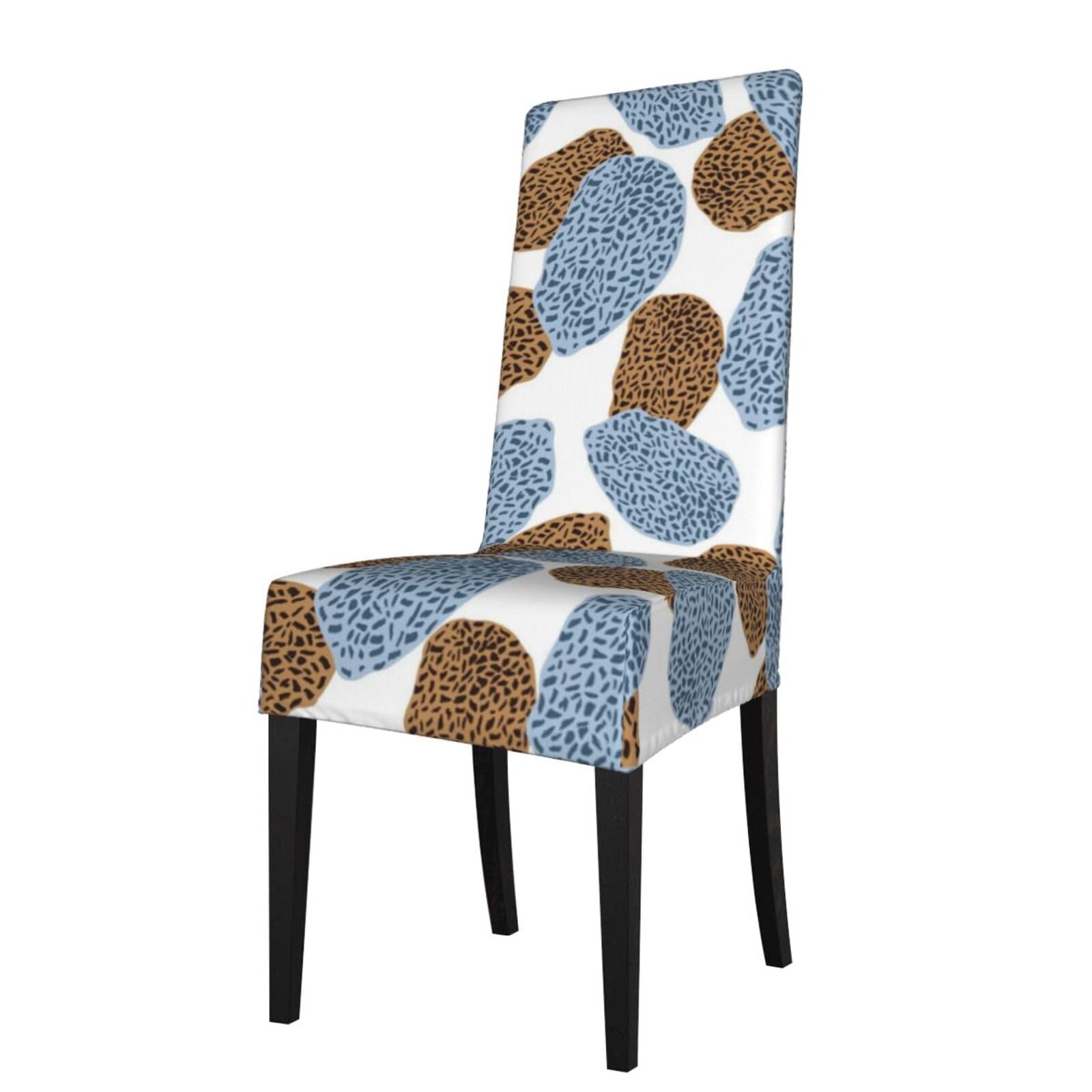 LKYMOH Best And Modern Leopard Skin Summary, Chair Covers Stretch Chair Slipcovers for Dining Room, for Party Pet Protection Universal Fit Soft Polyester