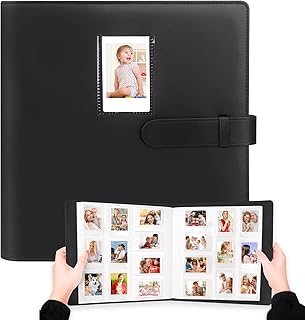 640 Pockets Photo Album for Fujifilm Instax Mini 12 11 90 70 9 8+ 8 LiPlay Instant Camera, Polaroid Snap/PIC-300/Z2300/ SocialMatic Instant Cameras & Zip Instant Printer (Black)