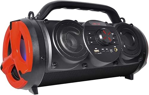 Boytone, Altavoz portátil Bluetooth Boombox, interior/exterior, 25 W, sonido fuerte, graves más profundos, subwoofer de 5 pulgadas, tweeter 3.25,