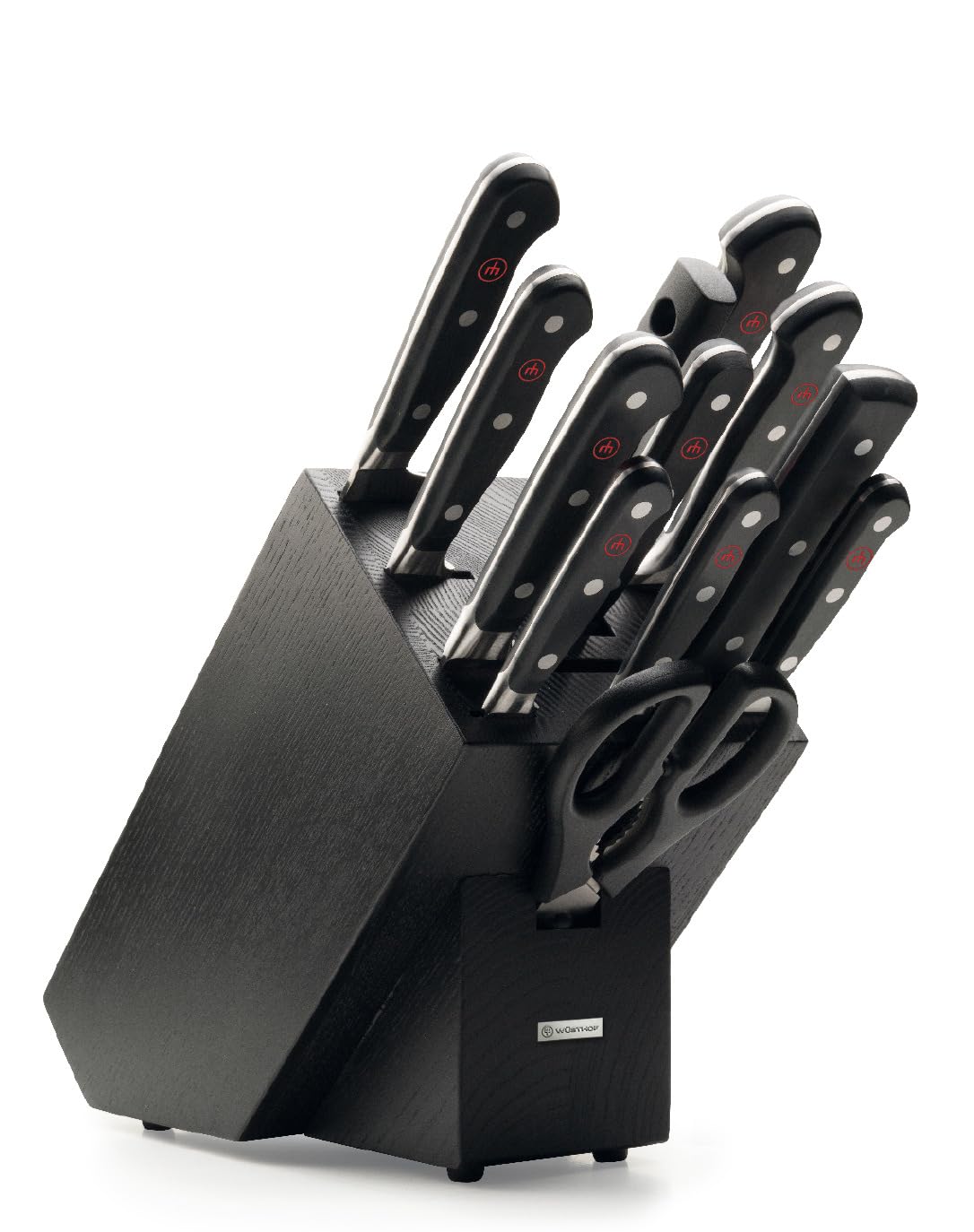 Wüsthof Classic 12-Piece Knife Block Set, Black