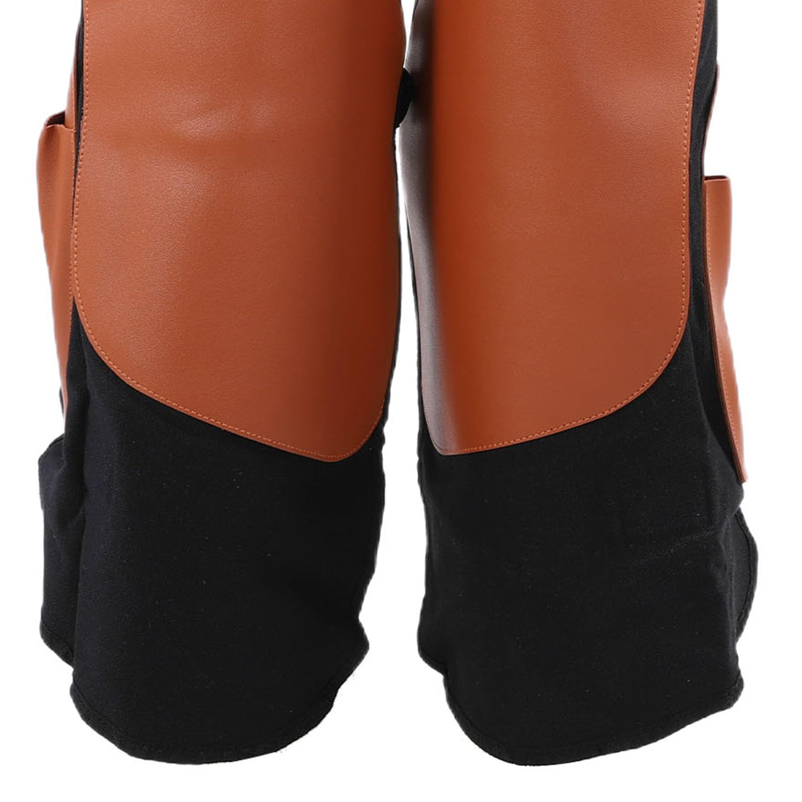 Cryfokt Tablier de Maréchal-ferrant équin, Toile Réglable Résistante à L'usure avec Revêtement en Cuir Fendu PU, Protection Complète pour la des Sabots et le Ferrage des Chevaux