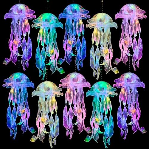 Jellyfish Decorations -10 Pcs Jellyfish Lanterns, Hanging Jelly Fish Decorations,