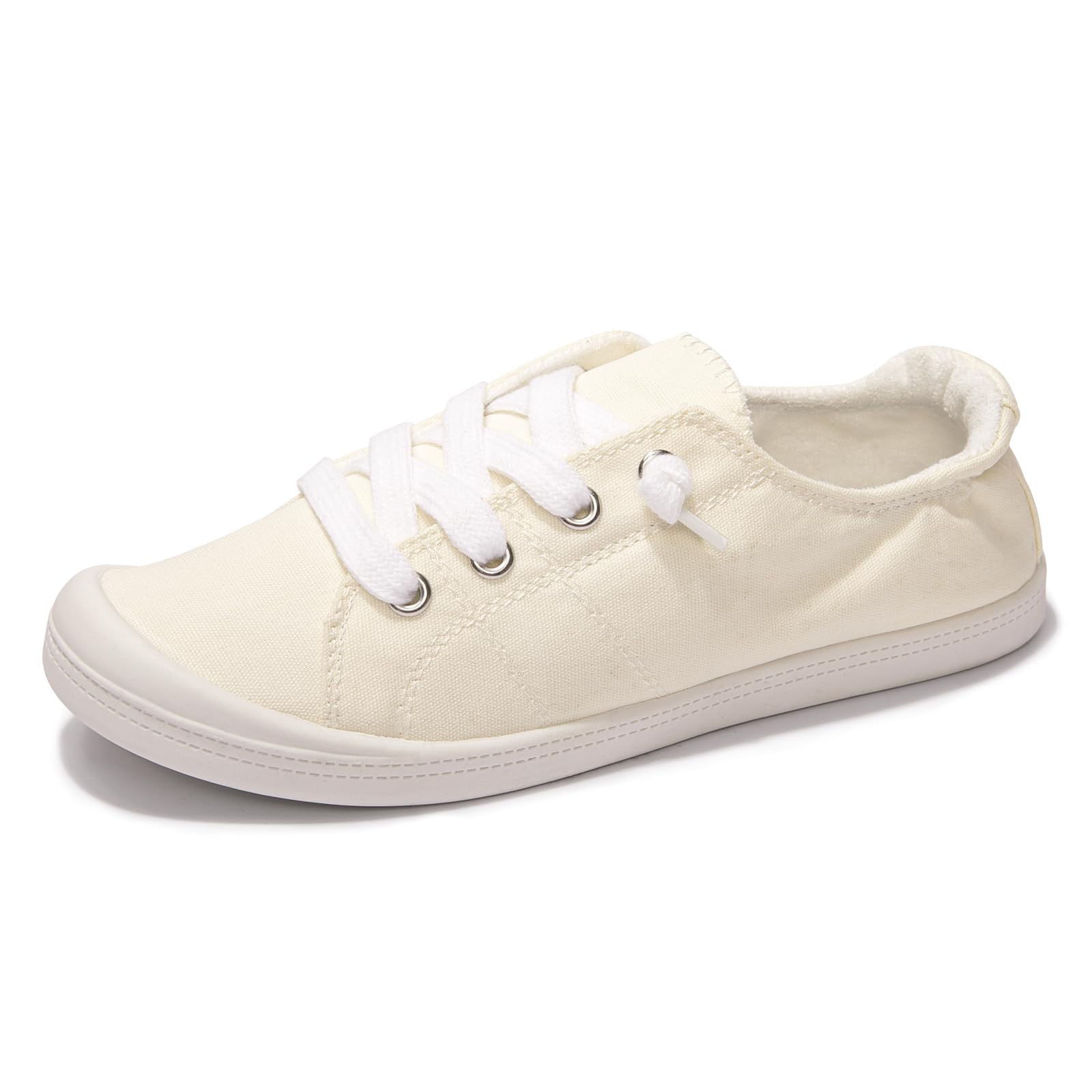 Women's Slip On Canvas Sneaker Low Top Casual Walking Shoes Classic Comfort Flat Fashion Sneakers