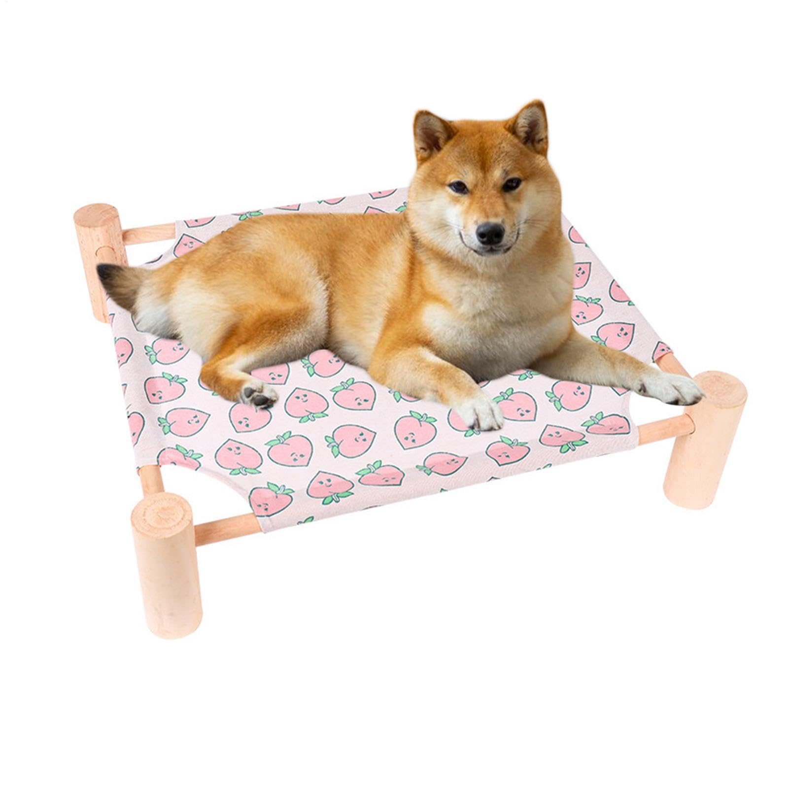 Cama para perros de madera de verano transpirable tipo hamaca para gatos