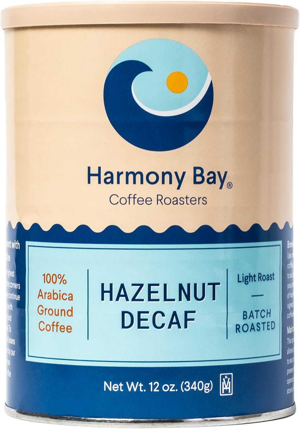 Harmony Bay Decaf Hazelnut Flavored Coffee 100 Arabica