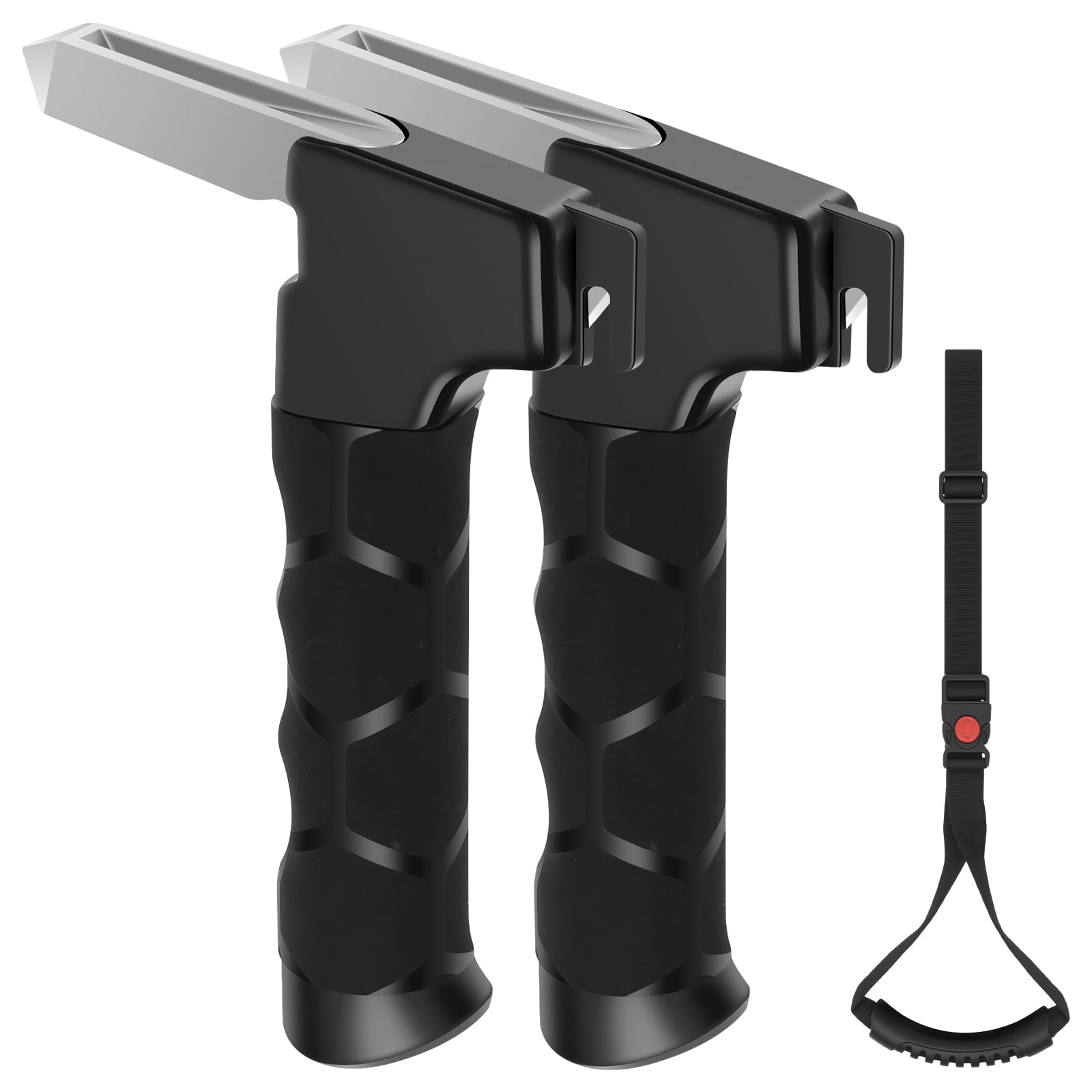 Opfywf Black Car Door Handle For Elderly Disabled Car Handles Assist Mobility Aid 3 In 1 Assistance Support Portable Helping For Disability Handicapped 2 Pack (Black)